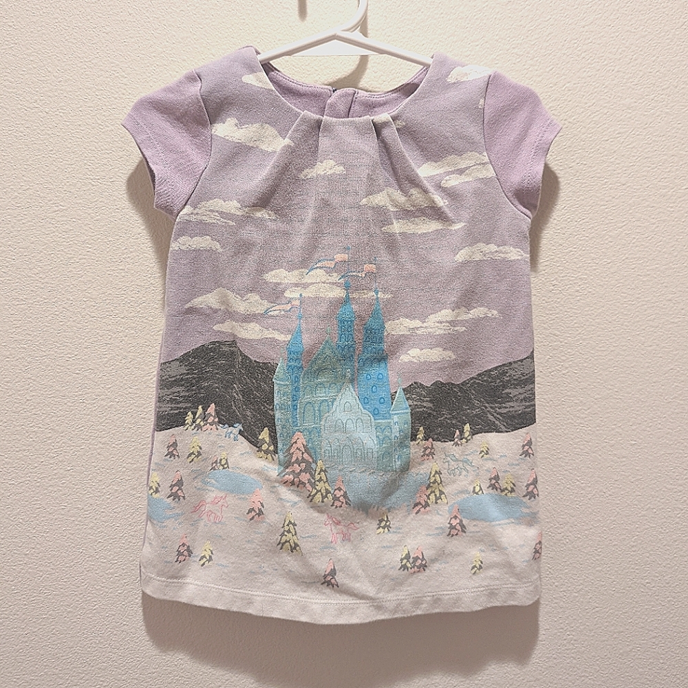 OshKosh B'gosh Size 18 month Lavender castle shift dress